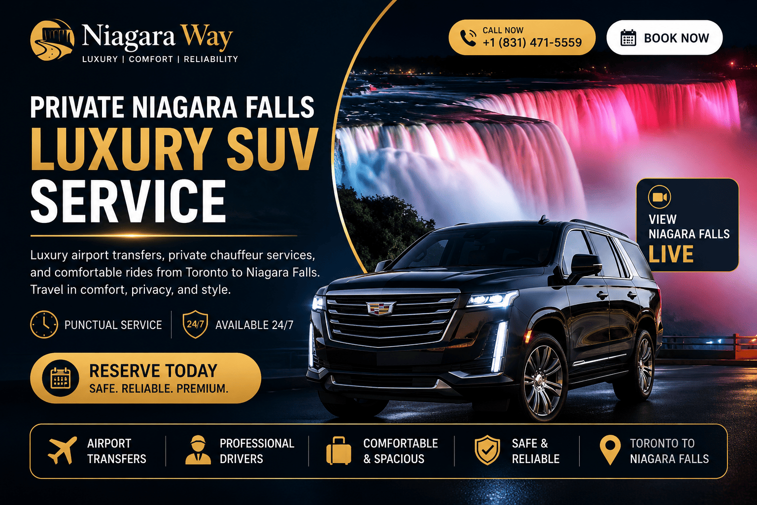Private Niagara Falls Luxury SUV Service